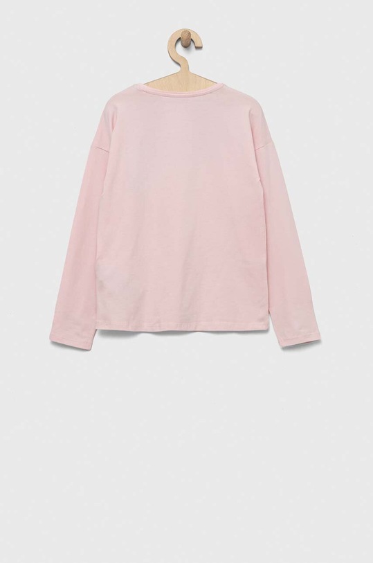 Guess longsleeve dziecięcy J3YI01.K6YW4.9BYX różowy AW23