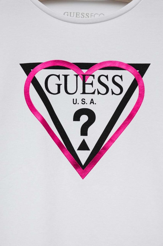 Dziewczynka Guess longsleeve dziecięcy J3YI03.K6YW4.9BYX biały