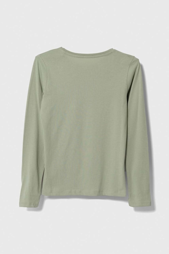 Guess longsleeve bawełniany dziecięcy J84I36.K8HM0.9BYX zielony AW23