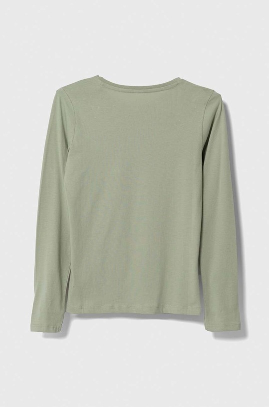 Guess longsleeve bawełniany dziecięcy J84I36.K8HM0.9BYX zielony AW23