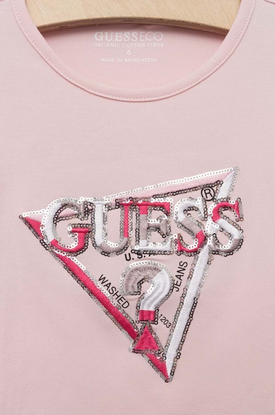 Dievča Detské tričko s dlhým rukávom Guess K3YI08.K6YW4.9BYX ružová