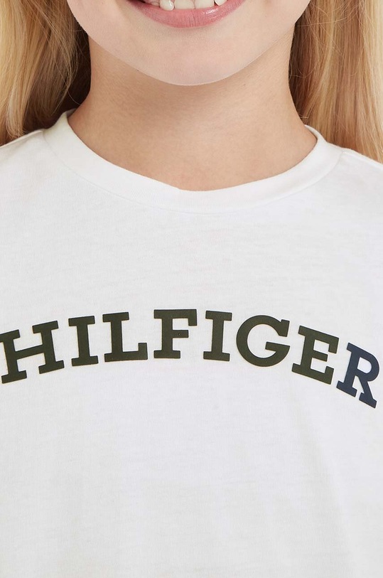 Tommy Hilfiger longsleeve bawełniany dziecięcy KG0KG07432.128.176.9BYX biały