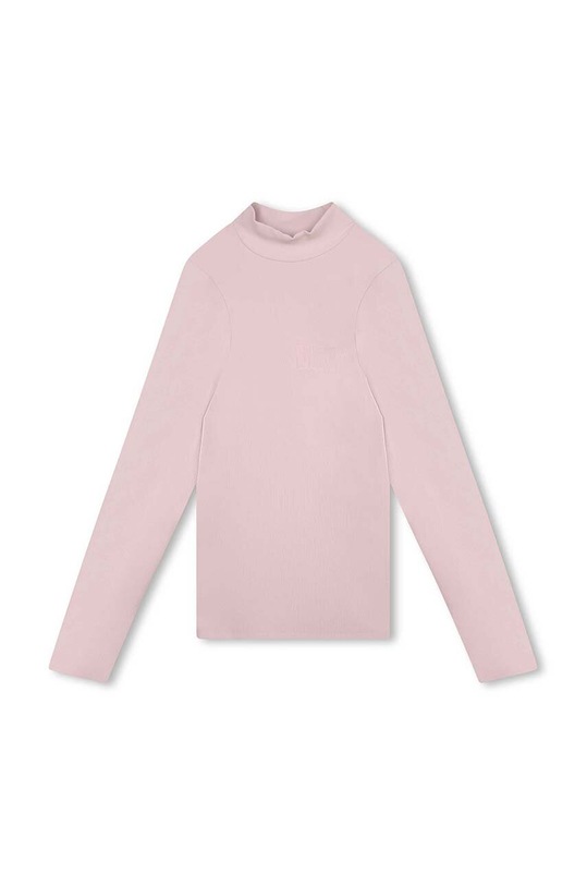 Dječja majica kratkih rukava Dkny s elastinom roza D35T01.162.174