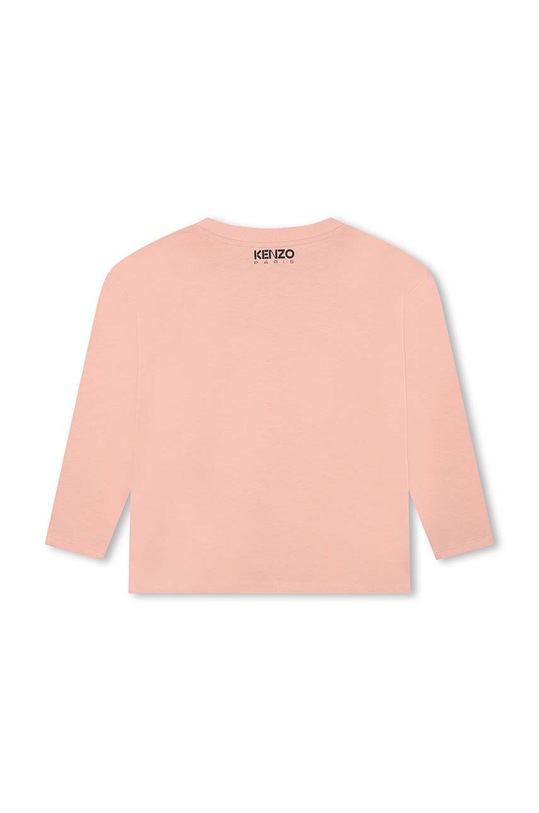 Kenzo Kids longsleeve bawełniany dziecięcy K15712.94.108 różowy AW23