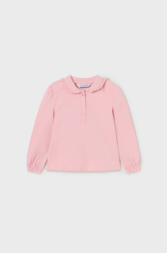Mayoral longsleeve niemowlęcy z elastanem różowy 104.4J.Baby.9BYX