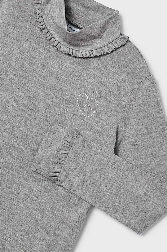 Dziewczynka Mayoral longsleeve dziecięcy 145.6D.Mini.9BYX szary