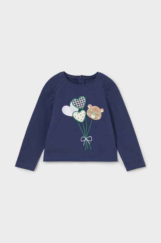 Kojenecké tričko s dlouhým rukávem Mayoral nášivka námořnická modř 2010.4J.Baby.9BYX