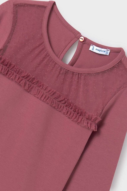 DÍVKA Dětské tričko s dlouhým rukávem Mayoral 7043.8B.Junior.9BYX růžová