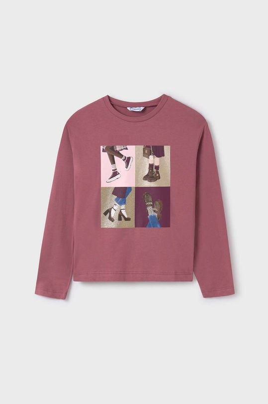 Mayoral gyerek pamut hosszú ujjú felső pamut rózsaszín 7046.8E.Junior.9BYX