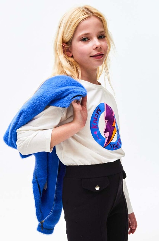 Mayoral gyerek pamut hosszú ujjú felső 7049.8E.Junior.9BYX bézs AW23