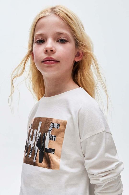 Mayoral gyerek pamut hosszú ujjú felső 7054.8G.Junior.9BYX bézs AW23