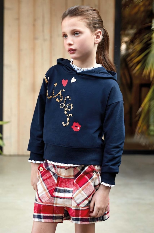 Mayoral koszulka z kapturem granatowy 7403.8E.Junior.9BYX