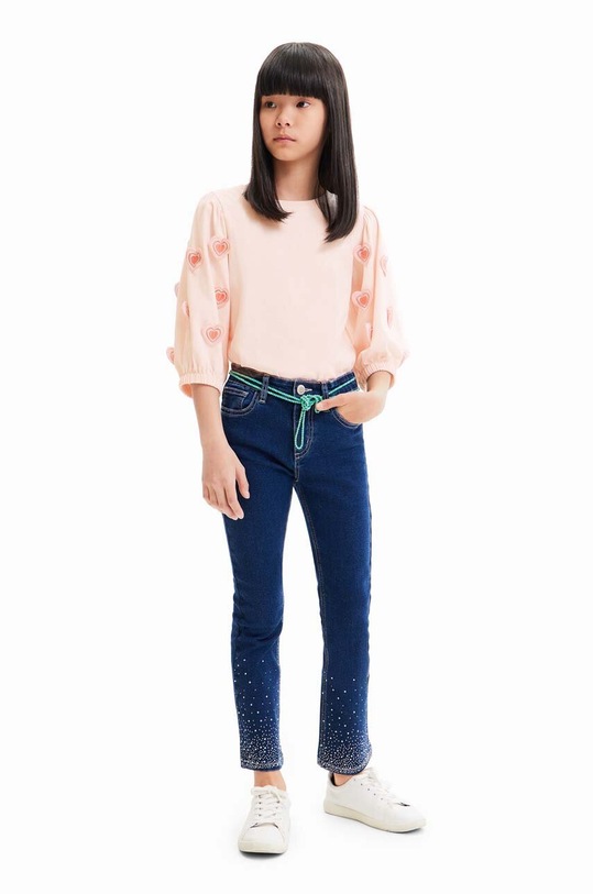 Desigual longsleeve bawełniany dziecięcy 23WGTK08