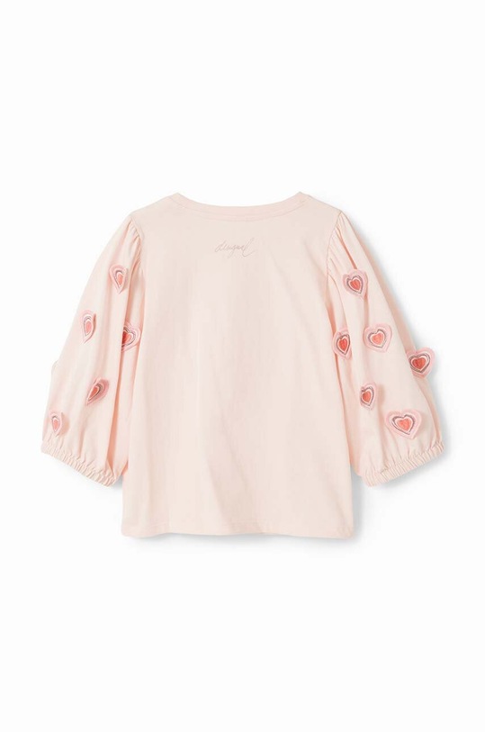 Dziewczynka Desigual longsleeve bawełniany dziecięcy 23WGTK08 biały