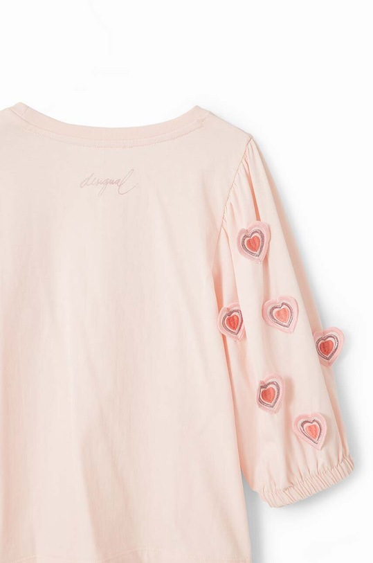 Desigual longsleeve bawełniany dziecięcy 23WGTK08 biały