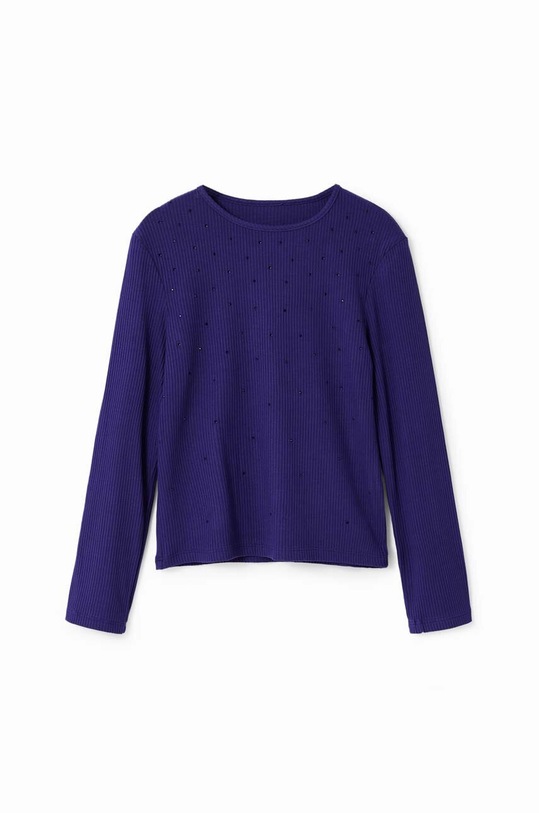 Desigual longsleeve bawełniany dziecięcy 23WGTK24 granatowy AW23