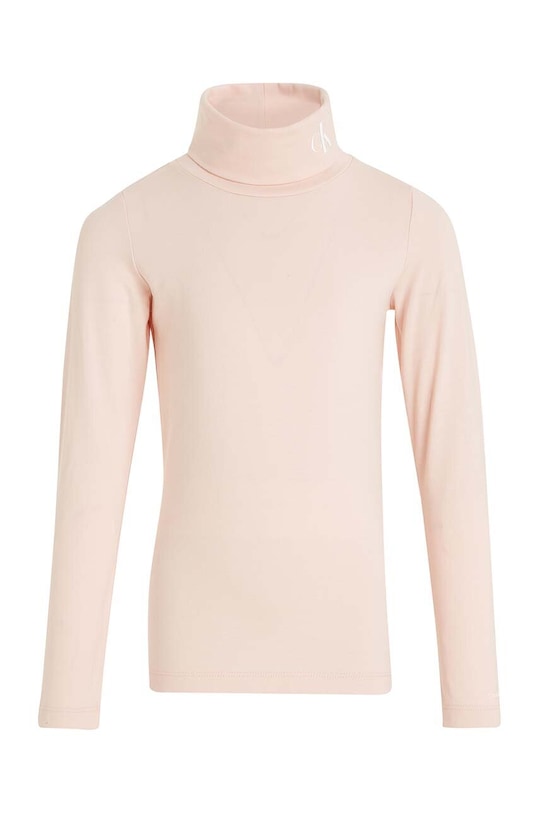 Dětské tričko s dlouhým rukávem Calvin Klein Jeans IG0IG01164.9BYX růžová AW23