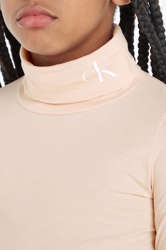 Dětské tričko s dlouhým rukávem Calvin Klein Jeans IG0IG01164.9BYX růžová