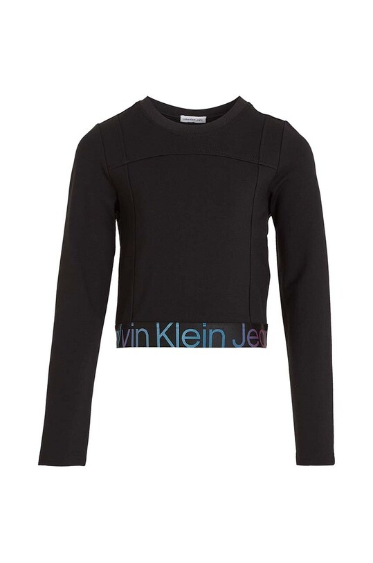 Детский лонгслив Calvin Klein Jeans IG0IG02196.9BYX чёрный AW23