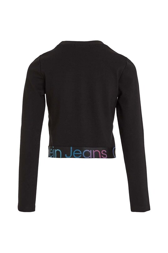 Fete Calvin Klein Jeans longsleeve copii IG0IG02196.9BYX negru