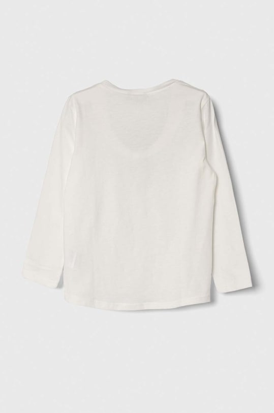 United Colors of Benetton gyerek pamut hosszú ujjú felső 3096G10AG.P.SEASONAL fehér AW23