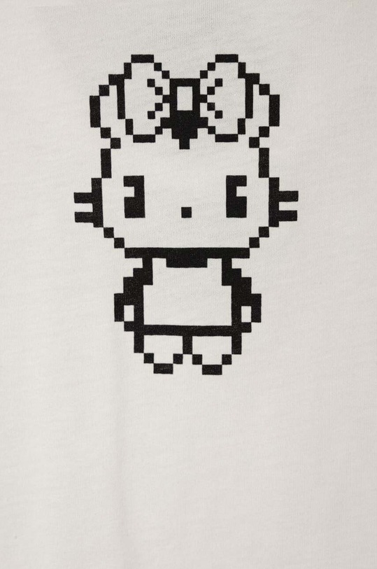 Lány United Colors of Benetton gyerek pamut hosszú ujjú felső 3096G10AG.P.SEASONAL fehér