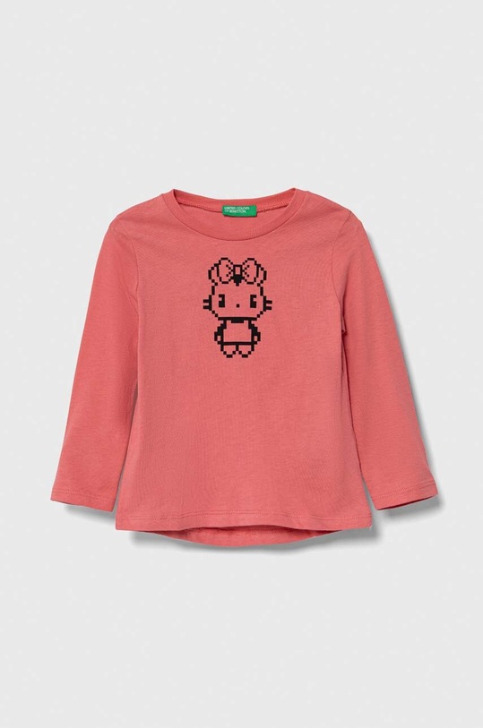United Colors of Benetton gyerek pamut hosszú ujjú felső pamut lila 3096G10AG.P.SEASONAL