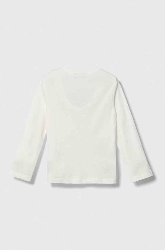 United Colors of Benetton gyerek pamut hosszú ujjú felső 3I9WG10A3.P.SEASONAL fehér AW23