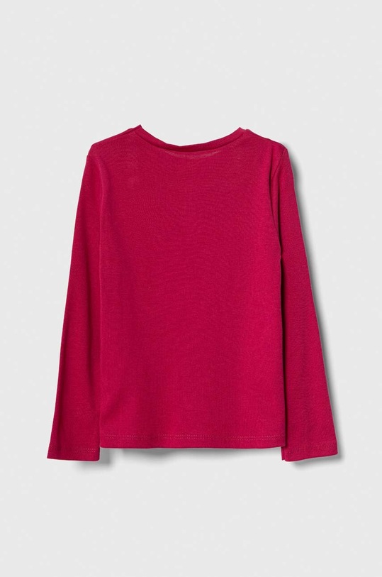 United Colors of Benetton gyerek pamut hosszú ujjú felső 3I9WG10A3.P.SEASONAL rózsaszín AW23