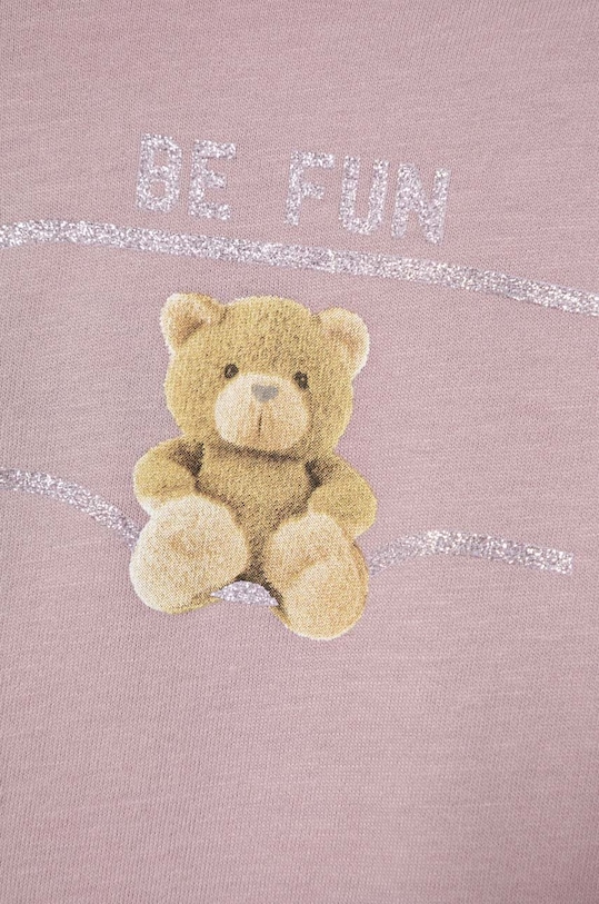 Lány United Colors of Benetton gyerek pamut hosszú ujjú felső 3VR5G10AY.P.SEASONAL lila