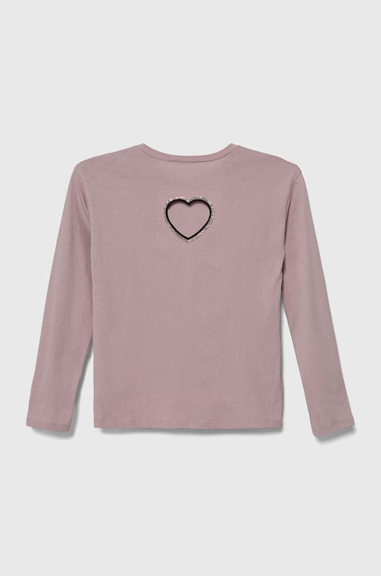 Sisley longsleeve din bumbac pentru copii 3096X1038.G.SEASONAL roz AW23