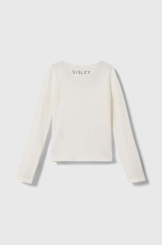 Παιδικό μακρυμάνικο Sisley 3DKEX103L.G.SEASONAL λευκό AW23