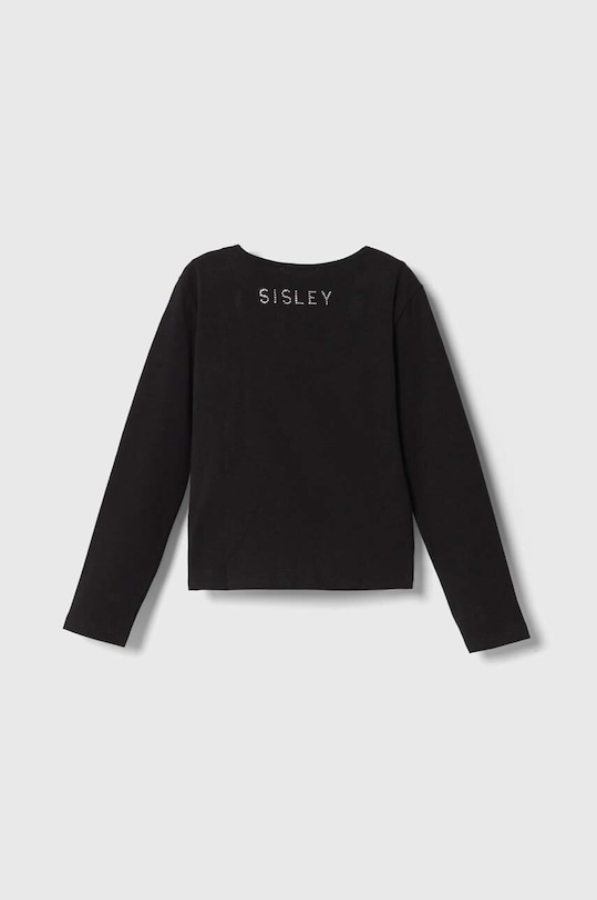 Детска блуза с дълги ръкави Sisley 3DKEX103L.G.SEASONAL черен AW23