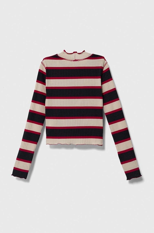 Sisley longsleeve copii 3IZGX103N.G.SEASONAL gri AW23