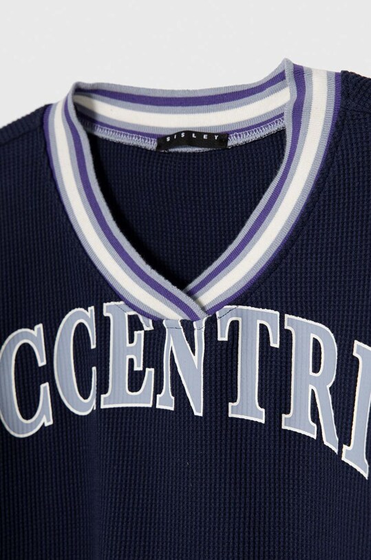 Момиче Детска блуза с дълги ръкави Sisley 3WCAX4003.G.SEASONAL тъмносин