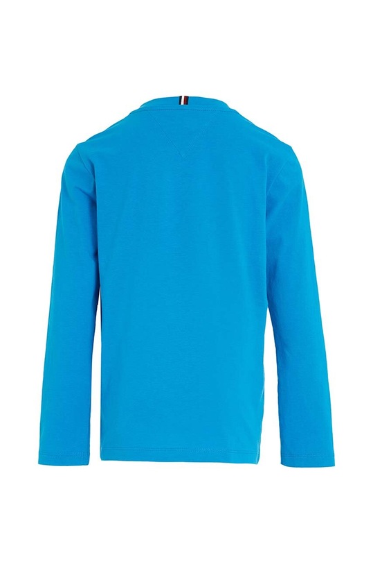 DÍVKA Dětské bavlněné tričko s dlouhým rukávem Tommy Hilfiger KS0KS00202.74.122.9BYX modrá
