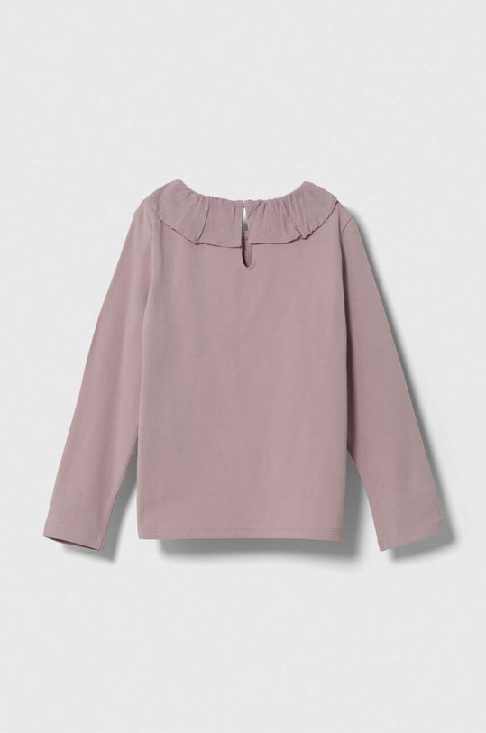 Detské tričko s dlhým rukávom United Colors of Benetton 3P4ZG10AN.P.SEASONAL fialová AW23