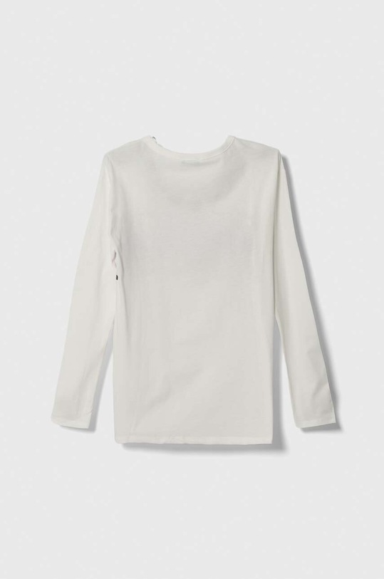 United Colors of Benetton longsleeve bawełniany dziecięcy 3VR5C10E9.G.SEASONAL biały AW23