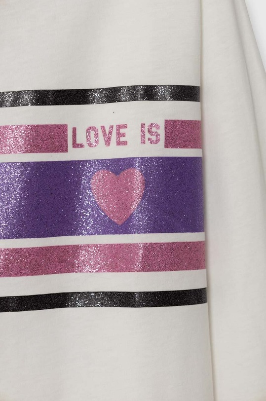 Dziewczynka United Colors of Benetton longsleeve bawełniany dziecięcy 3VR5C10E9.G.SEASONAL biały