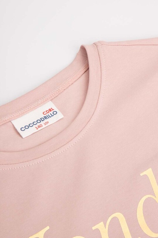 Dziewczynka Coccodrillo t-shirt dziecięcy ZC3143201VGB różowy