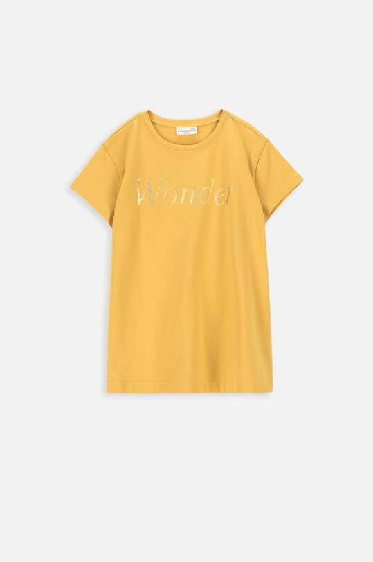 Coccodrillo t-shirt dziecięcy z elastanem żółty ZC3143201VGB