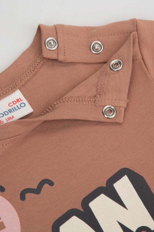 Dziewczynka Coccodrillo longsleeve niemowlęcy x Disney ZC3143104LGL brązowy