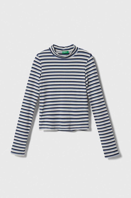 Детский лонгслив United Colors of Benetton с эластаном голубой 3TOFC10EA.G.SEASONAL