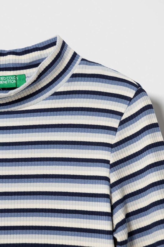 Девочка Детский лонгслив United Colors of Benetton 3TOFC10EA.G.SEASONAL голубой