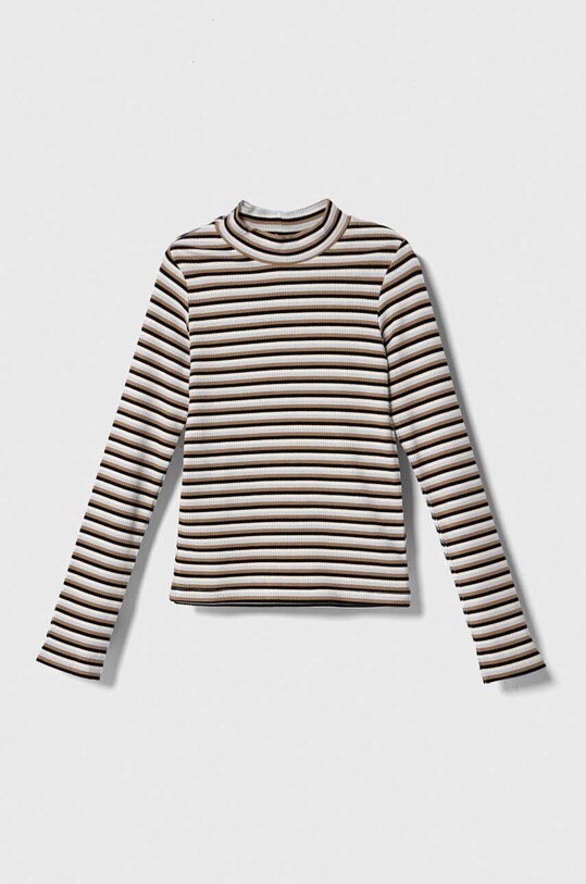 United Colors of Benetton longsleeve copii cu modele bej 3TOFC10EA.G.SEASONAL
