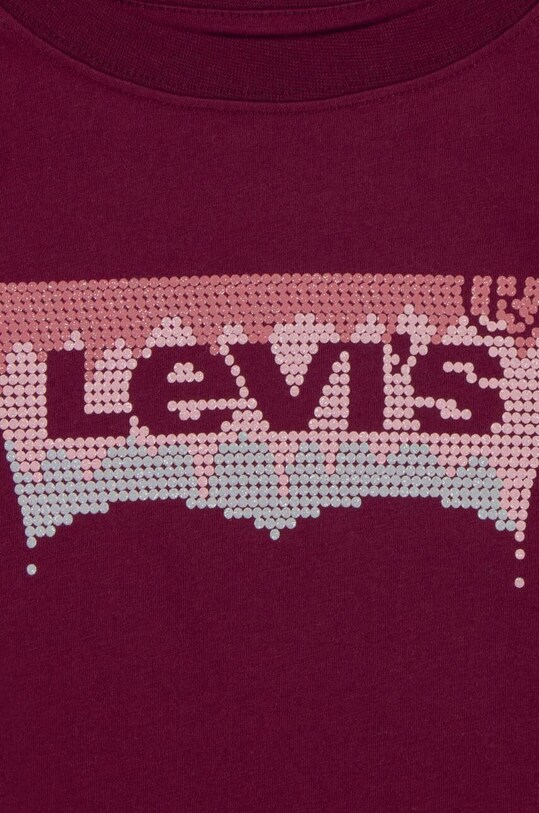 Dziewczynka Levi's longsleeve dziecięcy 3EJ159 czerwony