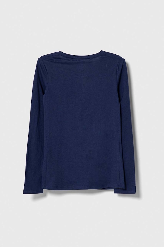 Dječja pamučna majica dugih rukava Levi's 4EA643 plava AW23