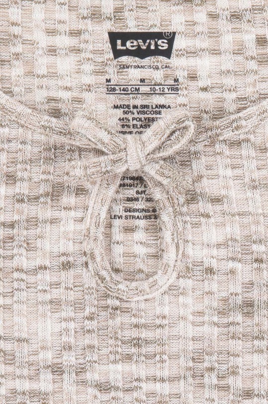 Момиче Детска блуза с дълги ръкави Levi's 4EJ164 бежов