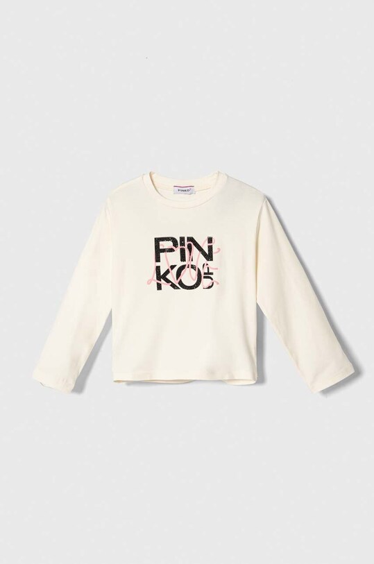 Pinko Up longsleeve copii print bej F3PIBGTH095