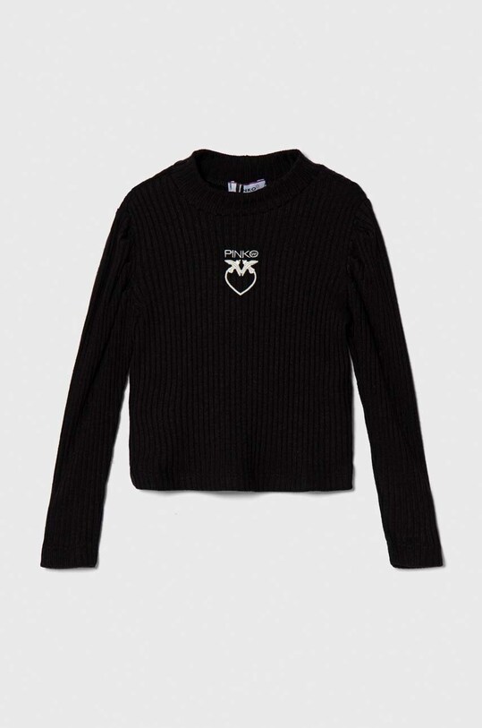 Dětské tričko s dlouhým rukávem Pinko Up polorolák černá F3PIBGTN115
